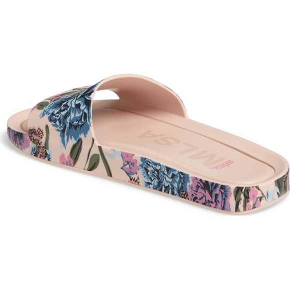 New Melissa Floral Sandals, Beach Slides 5 - Picture 2 of 7